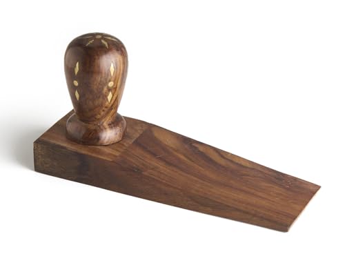 Esplanade Mango Wood Bird Door Stopper – Wooden Door Wedge, Cute & Functional Home Décor Item (sheesham Wood Stopper)