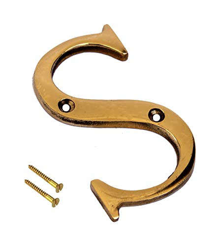 eSplanade - Brass House Hotel Door Name Alphabets - Wall Door Plaque Letter Alphabets - 3" Inches - Golden ("All Alphabet-3")