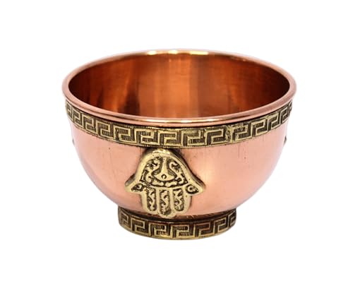 ESPLANADE 3" Copper Offering Bowl | Altar Bowl, Ritual Use, Incense Burner, Smudging Bowl, Decorative Bowl for Home Decor, Housewarming