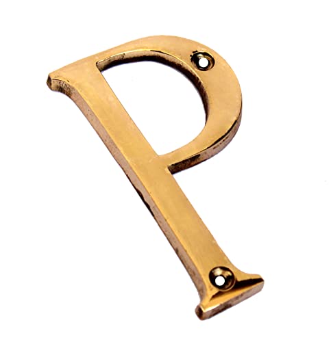 eSplanade - Brass House Hotel Door Name Alphabets - Wall Door Plaque Letter Alphabets - 3" Inches - Golden ("All Alphabet-3")