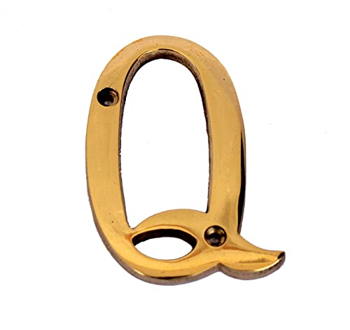 eSplanade - Brass House Hotel Door Name Alphabets - Wall Door Plaque Letter Alphabets - 3" Inches - Golden ("All Alphabet-3")