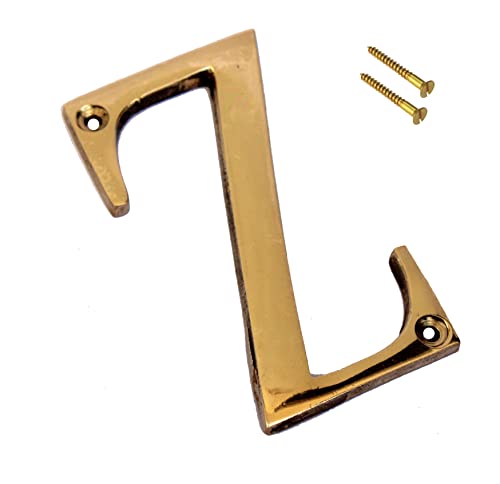 eSplanade - Brass House Hotel Door Name Alphabets - Wall Door Plaque Letter Alphabets - 3" Inches - Golden ("All Alphabet-3")