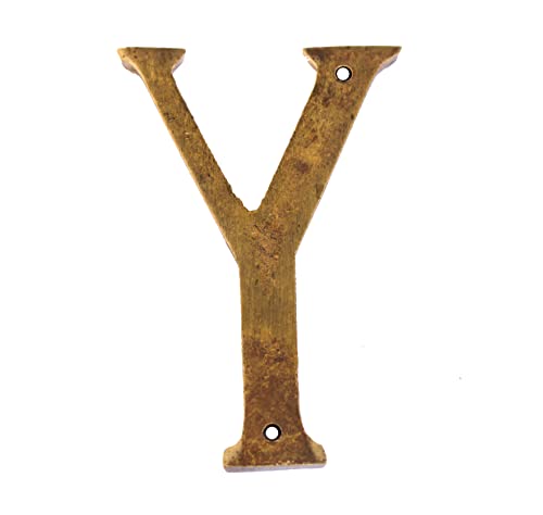 eSplanade - Brass House Hotel Door Name Alphabets - Wall Door Plaque Letter Alphabets - 3" Inches - Golden ("All Alphabet-3")