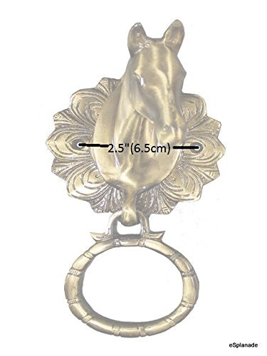 eSplanade Horse Rabbit Reindeer Elephant Brass Door Knockers | Door Decor Accessories | Brass Gate Knockers (Reindeer, Ganesh, Horse, Buddha, Elephant))