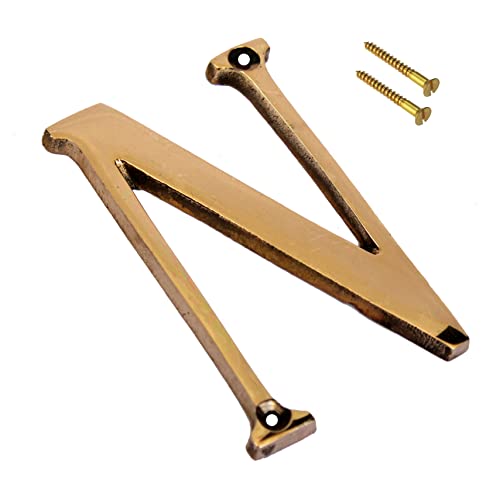 eSplanade - Brass House Hotel Door Name Alphabets - Wall Door Plaque Letter Alphabets - 3" Inches - Golden ("All Alphabet-3")