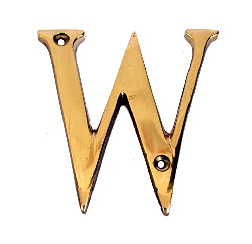 eSplanade - Brass House Hotel Door Name Alphabets - Wall Door Plaque Letter Alphabets - 3" Inches - Golden ("All Alphabet-3")