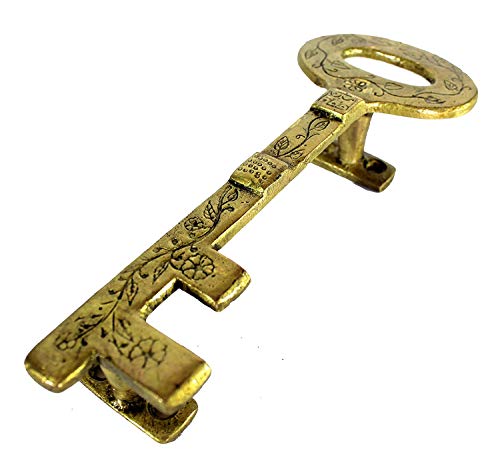 eSplanade - Designer Peacock Brass Door Handle Pair (2 pcs) | Home Decor | Door Decor | Pair of Brass Door Handles | Pair of Brass Door Pulls