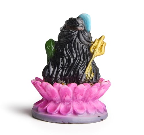 ESPLANADE Murti for Car Dashboard Ð Ashirwad Idol for Home Temple, Office DŽcor Ð Resin Figurine (Shiv)