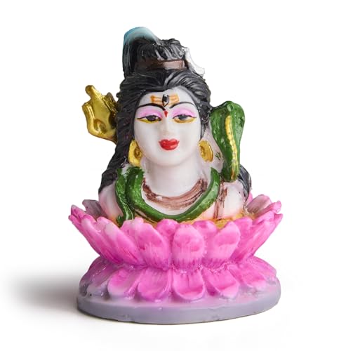 ESPLANADE Murti for Car Dashboard Ð Ashirwad Idol for Home Temple, Office DŽcor Ð Resin Figurine (Shiv)