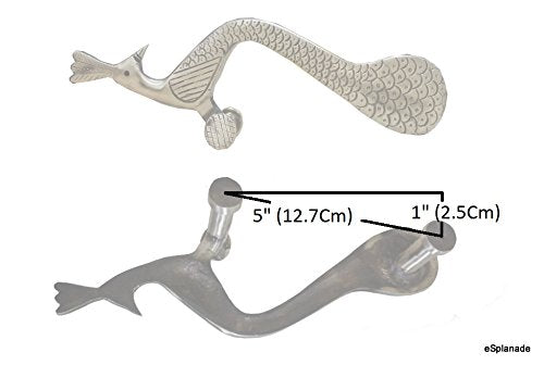 eSplanade - Designer Pair of Brass Door Handles (2 pcs) | Handle-Sets | Door Decor | Brass Door Pulls - Peacock Shaped