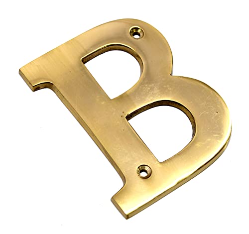 eSplanade Brass House Hotel Door Name Alphabets - Wall Door Plaque Alphabet Letter - Golden - 4" Inches (All Alphabets- 4")