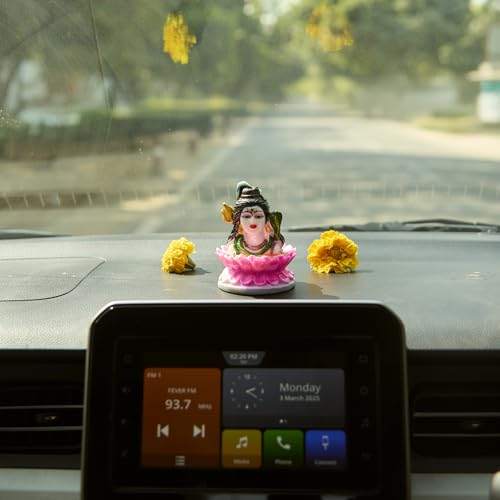 ESPLANADE Murti for Car Dashboard Ð Ashirwad Idol for Home Temple, Office DŽcor Ð Resin Figurine (Shiv)