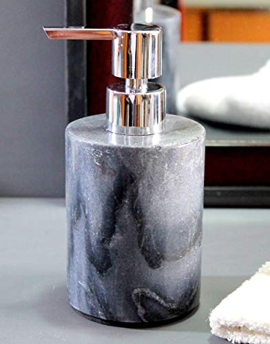 KLEO Soap/Lotion Dispenser - Made of Marble in Luxury Bathroom Accessories Bath Accessories Lotion Dispenser (Brown)