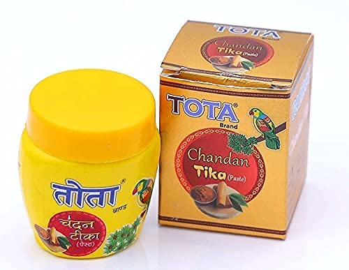 TOTA Pooja Set of Ghee Diya Batti | Roli Kumkum | Chandan Tilak Paste |Moli Kalawa Puja Items for Home (Total weight - 300 Gram) - Pack of 4