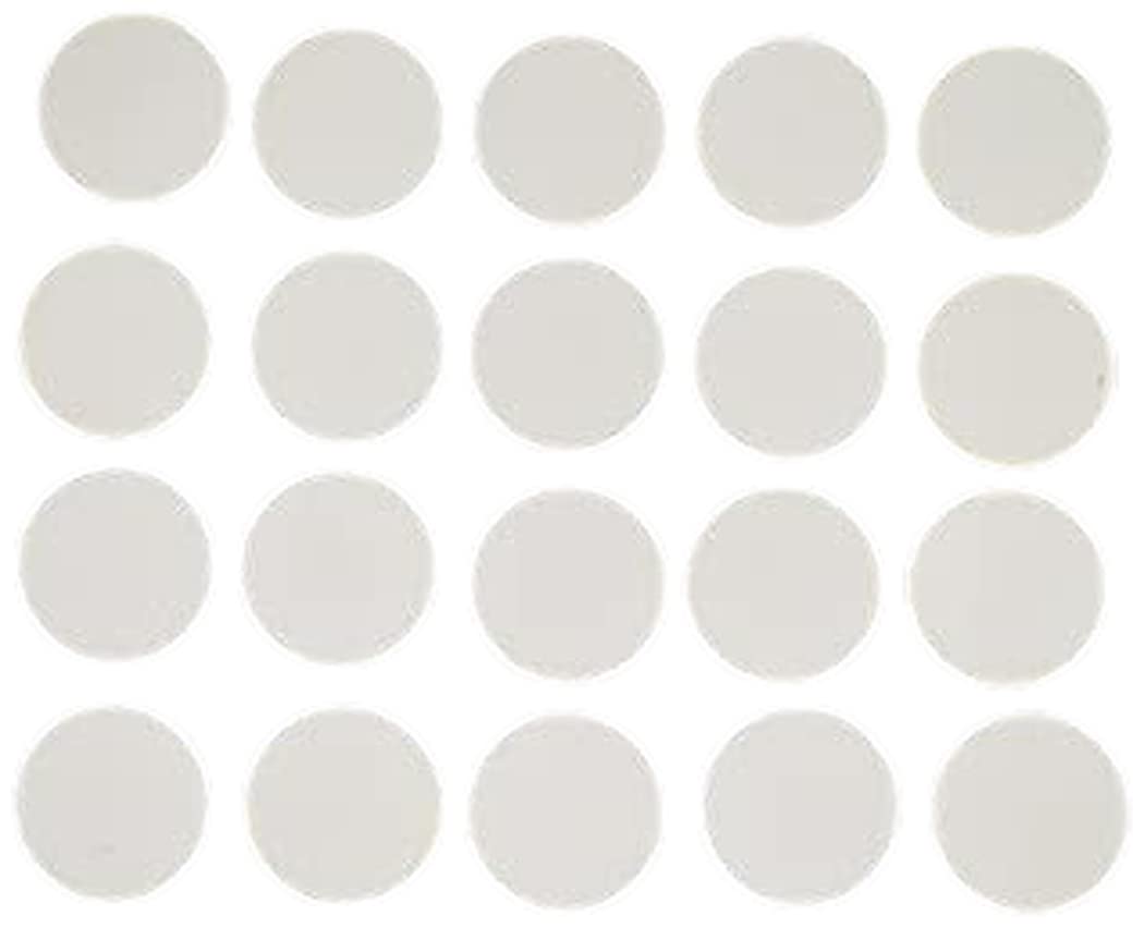 IVEI DIY MDF Wood Sheet Round Craft Magnet with Primer - Plain MDF Fridge Magnet Blanks Cutouts - Set of 20-3mm - 2in Diameter for Painting Wooden Craft, Decoupage, Resin Art Work & Decoration