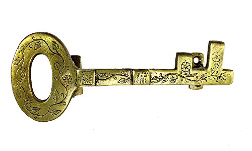 eSplanade - Designer Peacock Brass Door Handle Pair (2 pcs) | Home Decor | Door Decor | Pair of Brass Door Handles | Pair of Brass Door Pulls