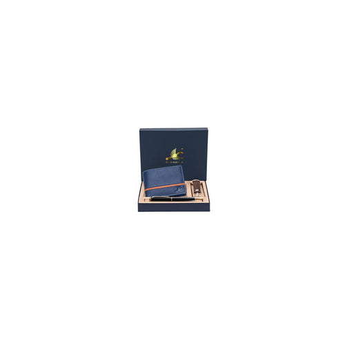 HORNBULL Denial Navy Mens Leather Wallet | Leather Wallet for Mens & Valentine Gift Hamper | Branded Mens Wallet