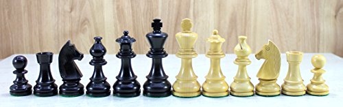 StonKraft Collector Edition Wooden Chess Pieces Chess Coins Pawns Chessmen Figurine Pieces (3" Brown)