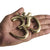 ESPLANADE Brass OM Wall Hanging Sculpture | Vastu Fengshui Goodluck, Auspicious, Religious symbols | Pooja Idols | Home Decor - Golden (Available in various sizes)