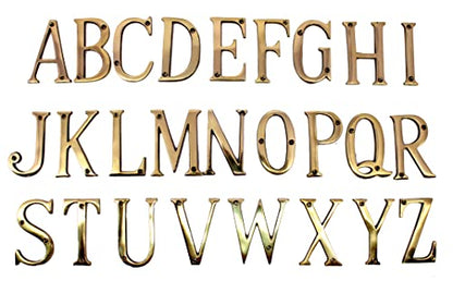 eSplanade - Brass House Hotel Door Name Alphabets - Wall Door Plaque Letter Alphabet - 3" Inches - Golden ("All Alphabet-3")