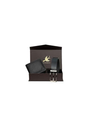 HORNBULL Mens Gift Combo Black Wallet and Belt | RFID Wallet Gift Combo for Men | Wallet for Men BW104118 (Black Wallet+Black Belt)