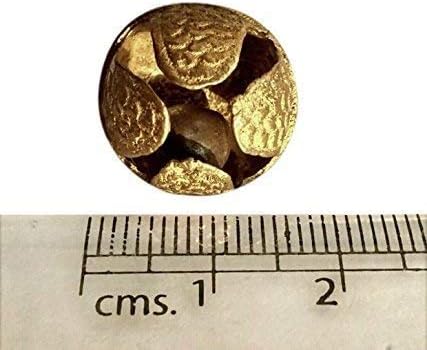 eSplanade 100 Pcs Indian Brass Anklets/Ghungroo Bells Loose Beads Bellydance Music Classes Craft gold