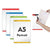 MFM TOYS Ultimate Easy Magnetic Wall Display : Pack of 4 (A5 Portrait) : 4 Colours Self Cling Magnetic A4 Sheet Holder for Wall/Glass Partition/Window