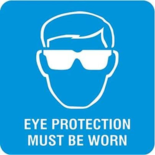 eSplanade Eyes Protection Sign Decal Sticker - Easy to Mount Weather Resistant Long Lasting Ink Size (5