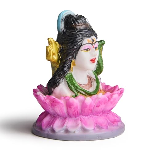 ESPLANADE Murti for Car Dashboard Ð Ashirwad Idol for Home Temple, Office DŽcor Ð Resin Figurine (Shiv)