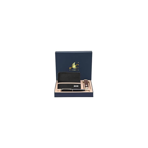 HORNBULL Denial Black Mens Leather Wallet | Leather Wallet for Mens & Valentine Gift Hamper | Branded Mens Wallet