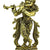 eSplanade - Krishna Kishan Gopal Gopala Morpankh Idol Murti Statue Sculpture | Wall Decor - Brass