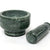 KLEO 4" Diameter Natural Stone Mortar and Pestle Set as Spice Grinder, Medicine Masher (Black)