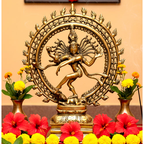 ESPLANADE Brass Natraj Murti Statue Idol Sculpture Shiva - The of Dance Natrajan, Home Decor Figurines
