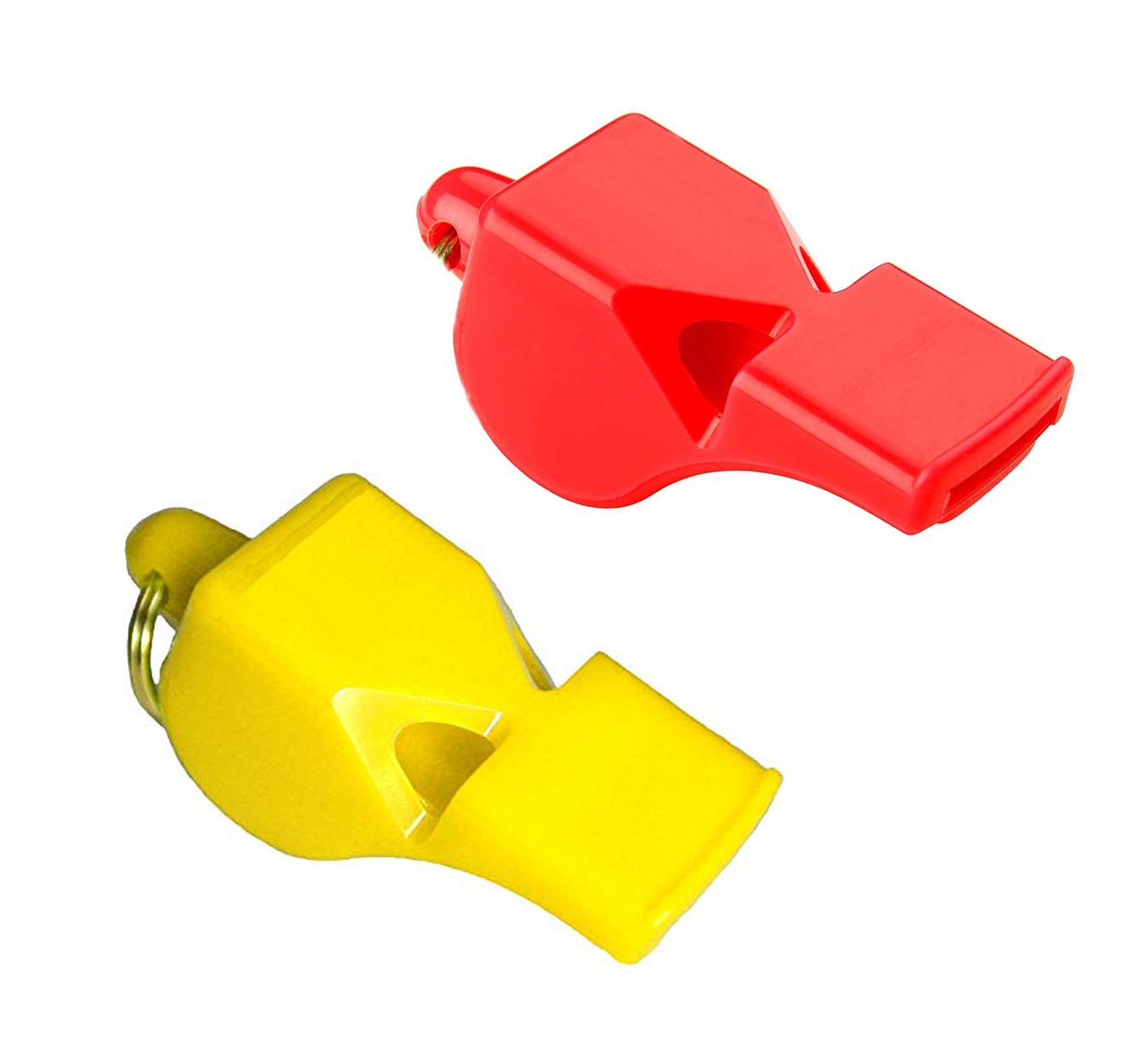 StonKraft Cox 50 Sports and Training Pea-Less Whistles-Used by Professionals (Assorted Colour) (Pack of 2)