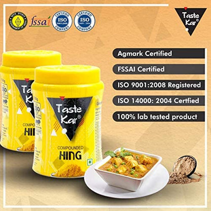 Tastekar Gluten Free Asafoetida Powder Hing Indian Spice | Compounded Heeng Asafetida Spice Powder-50 Gm