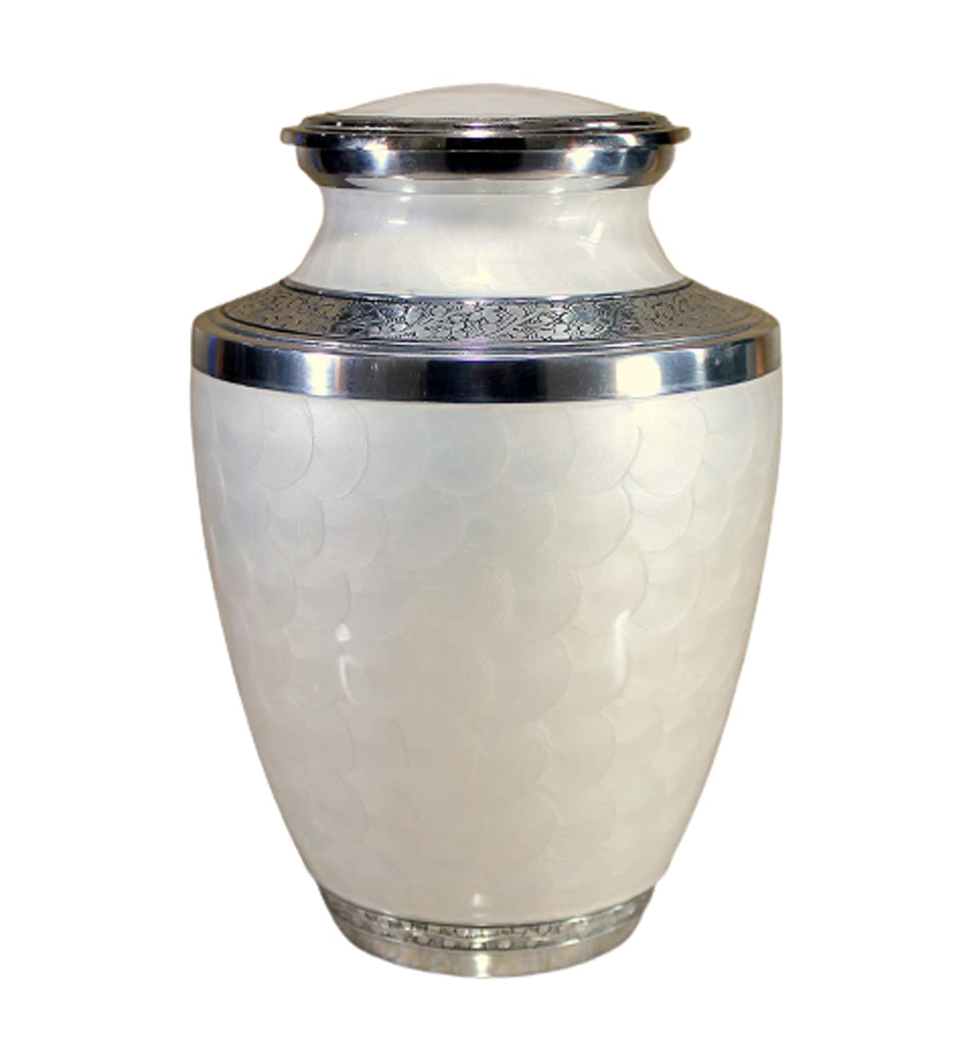 eSplanade Brass Cremation Urn Memorial Jar Pot Container | Full Size Urn for Funeral Ashes Burial | Meenakari Design Metal Urns | Blue - 10" Inches