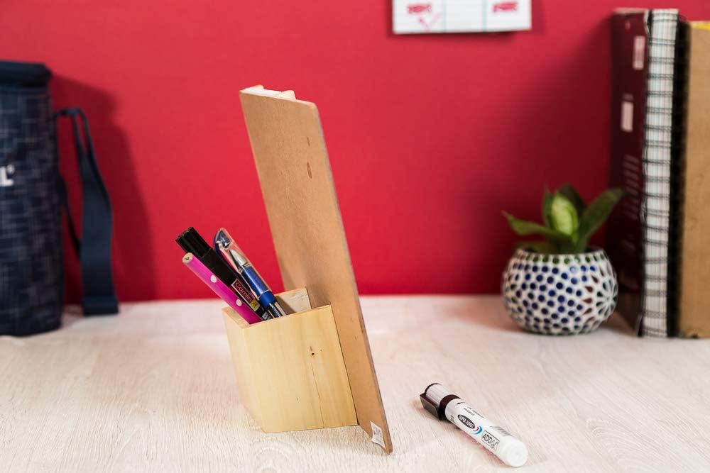 IVEI Warli Desk Calendar with Whiteboard, Pin Board & Pen Holder - Table Top Calendar Set - All-in-one Calendar Desk Organizer - Innovative gift for Office Desk Decor, School, Home