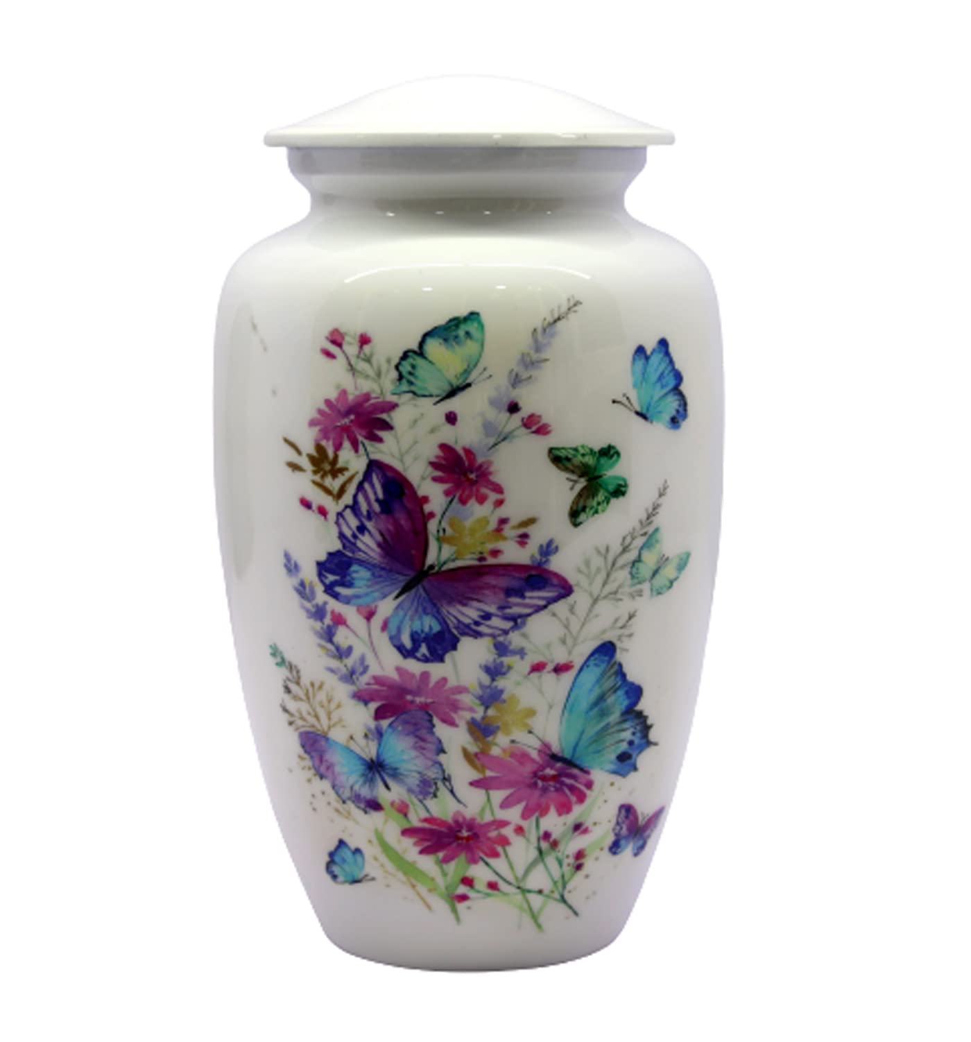 Esplanade Cremation Urn Memorial Container Jar Pot | Cremation Urns | Full Size Standard Urns (Butterfly)