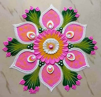 TOTA Rangoli Kit for Floor Rangoli for Pooja Art and Craft for Kids (Rangoli Kit)