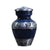 eSplanade Mini Cremation Urn Keepsake Memorial Jar Pot Container | Small Urn for Funeral Ashes Burial | Engraved Metal Keepsake | Navy Blue - 4.5" Inches