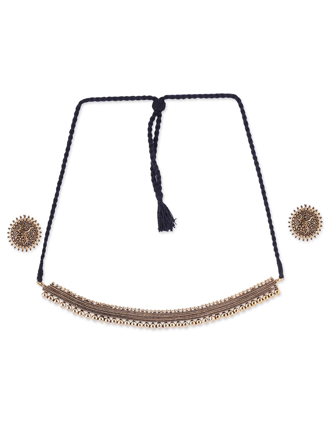 Binnis wardrobe square pendant inticrated beautiful choker set