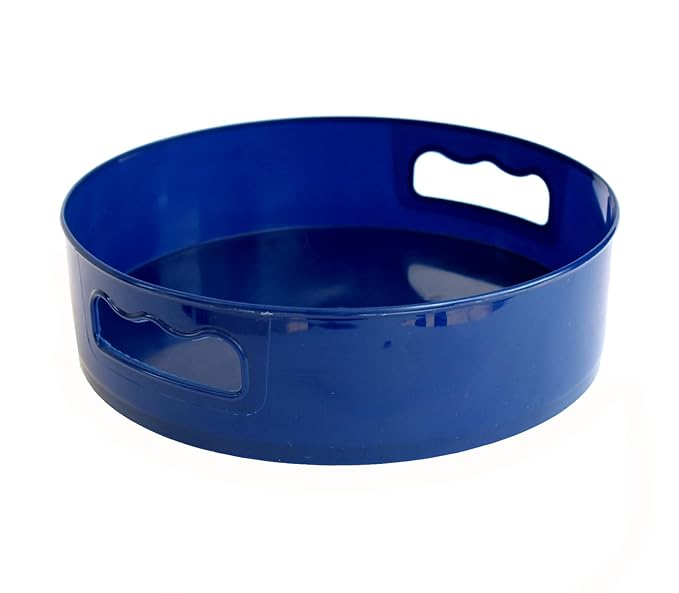 Kleo 360° Rotating Organizer Tray, Kitchen Organizer, Multi-Purpose Rotating Tray, Cosmetics Organizer, Bathroom & Dressing Table Organizer (Blue)