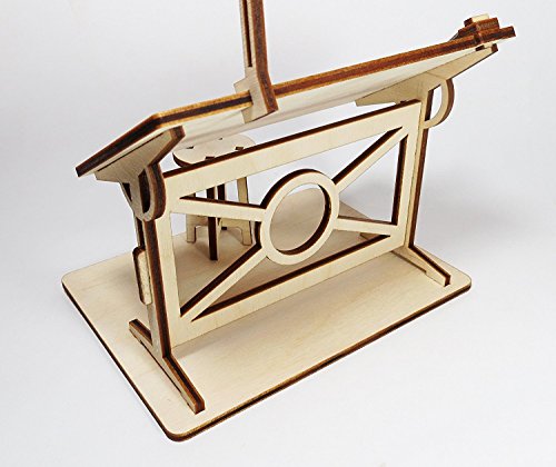 StonKraft Wooden 3D Puzzle Miniature Drafting Table - Home Decor, Construction Toy, Modeling Kit, School Project - Easy to Assemble