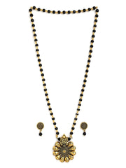 Binni s Wardrobe Oxidized Jewellery Set (Necklace, Earings, Womens), Metal, No Gemstone