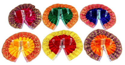 eSplanade Ladoo Gopal Poshak | God Dress | Bhagwaan Ki Poshaak | Dev Vastra - (Set of 6) (Size 2)