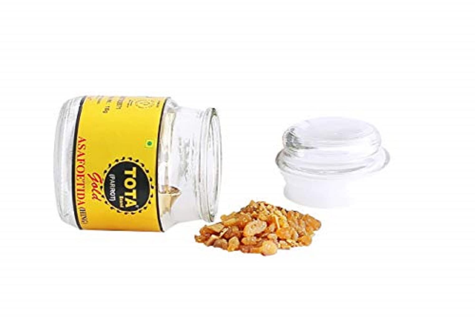 Tota Gold 100% Pure Asafoetida Granules | Natural and Vegan Gluten Free Indian Spice -7gm & 10 gm Hing Asafoetida spice | Best Heeng for Garlic and Onion Substitute