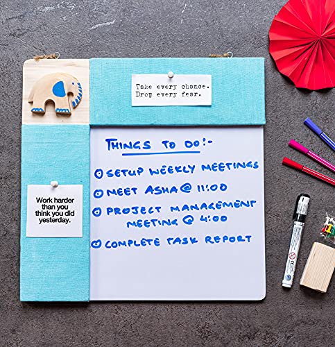 IVEI Pinboard + Whiteboard, Combination (Elephant - Blue & Pink)