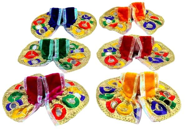 eSplanade Ladoo Gopal Poshak | God Dress | Bhagwaan Ki Poshaak | Dev Vastra - (Set of 6)