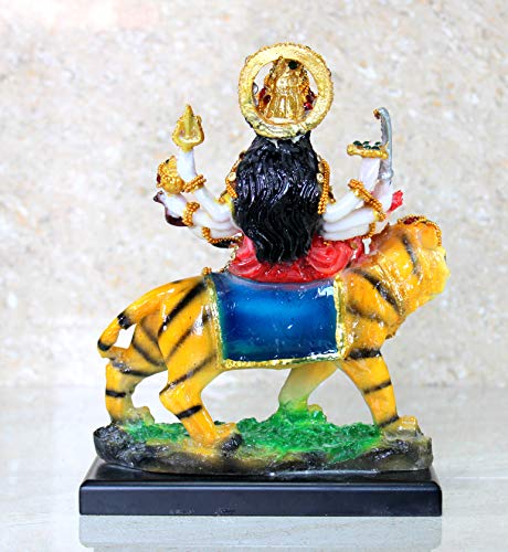 eSplanade Maa Durga Mata Rani Statue Idol for Home Mandir (8") | Navratri Pooja | Durga Maa - Resin - Multicolour