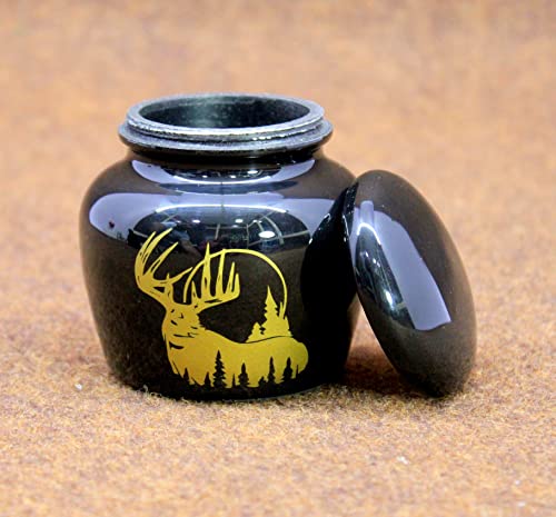 eSplanade Metal Mini Cremation Urn Keepsake Memorial Jar Pot Container | Small Urn for Funeral Ashes Burial | Printed Metal Keepsake